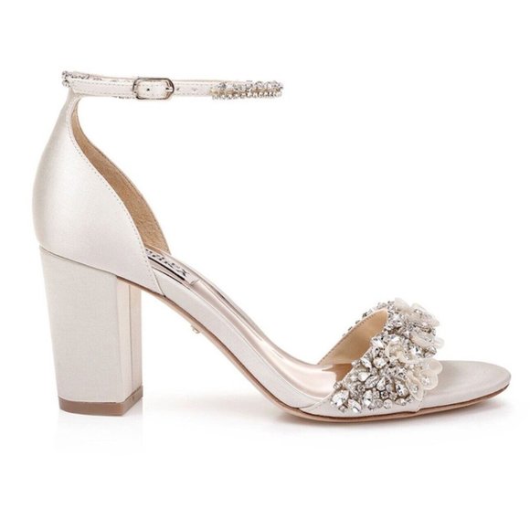 Badgley Mischka Finesse Ankle Strap Sandal Open Toe Size 7.5 - Picture 2 of 9